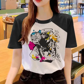 Pragaras Rojus Jigoku Vėžys marškinėliai moterims streetwear Y2K juokingi marškinėliai moteriška komiksų harajuku drabužiai