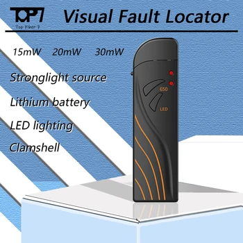 Vaizdo Gedimų Lokatorius FTTH šviesolaidžio 15MW/20MW/30MW Testeris Pen Tipo USB Įkrovimo Ličio Baterija, LED Apšvietimas, Pen