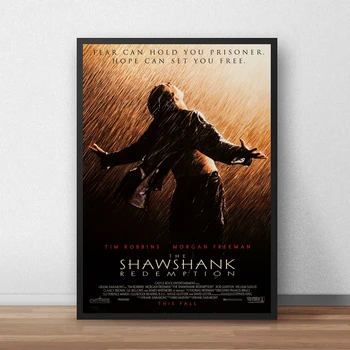 The Shawshank Išpirkimo Filmo Plakatas Klasikinis 90 Derliaus Drobė Art Print Namų Dekoro, Sienų Tapyba ( be Rėmelio )