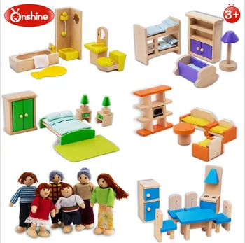 Šeimos 6 asmuo, Medinis modeliavimo mažų baldai šeimos žaislas 
