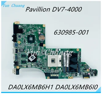 609787-001 630985-001 605319-001 HP Pavilion DV7-4000 Nešiojamas plokštė DA0LX6MB6I0 DA0LX6MB6H1 HD6300 GPU DDR3
