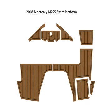 2018 Monterey M225 Plaukti Platfrom Žingsnis Trinkelėmis Valtis EVA Putų Dirbtiniais Tiko Denio Grindų Kilimėlis