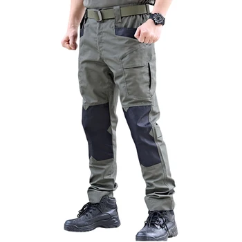 Nauji vyriški Tactical Kelnes Lauko Pėsčiųjų Atsitiktinis Kelnės Multi-Pocket Karinės Kovos su Ašara Mokymo Kamufliažinės Kelnės, vyriški Krovinių Kelnės