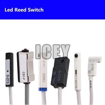 Led Reed Switch Pneumatinių Cilindrų Magnetinis Jutiklis Switch D-A93/A73/C73/Z73/90/B54/A54/M9B/M9N CS1-J/U/F/S/G/M