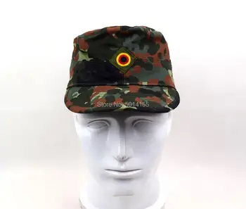 Karinės Vokietijos Armijos Flecktarn Camo Camo Srityje Bžūp Skrybėlę