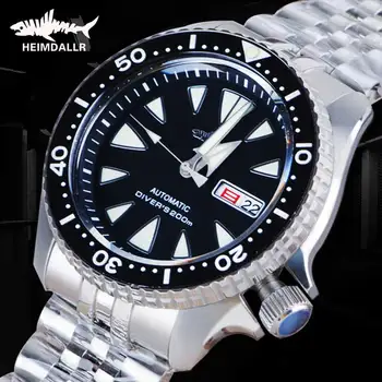 Heimdallr Derliaus Automatinis laikrodis Vyrams NH36A vyriški Mechaniniai Laikrodžiai Sapphire Kristalas C3 Šviesos Naras Žiūrėti 200M Vandeniui