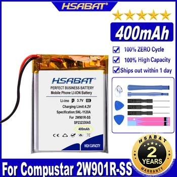 HSABAT 2W901R-SS 400mAh Akumuliatorius Compustar 2W901R-SS Baterijos
