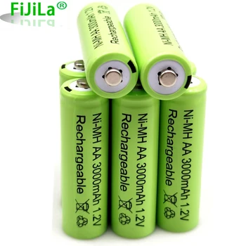 4 ~ 20 VNT 1,2 V 3000 mAh NI-MH AA Pre-cargado bateras recargables NI-MH recargable AA batera para juguetes micrfono de la cmara
