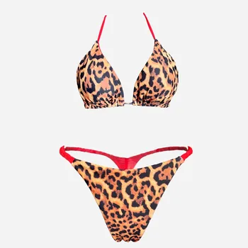 Didelis Iškirpti Micro Bikini Moterims Leopard Tvarstis Push Up Maudymosi Kostiumėlį Seksualus Maudymosi Kostiumą, Paminkštintas Diržas Maudymosi Kostiumėliai, Biquini De Trajes Baño 2023