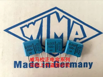 2020 karšto pardavimo 10vnt/20pcs WIMA mėlyna kondensatorius FKS3 100V 0.068 uf 100V 683 68n P: 10mm Garso kondensatorius nemokamas pristatymas