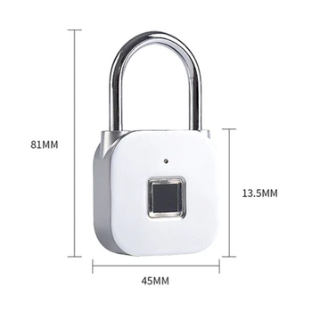 Nešiojamų Keyless Smart Spynos Anti-theft pirštų Atspaudų Durų Užraktas Saugumo Kabineto Durų Užraktas Elektroninė Ne-apsauga slaptažodžiu