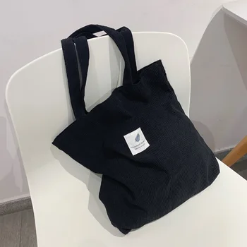 Velvetas Krepšys Moterims 2023 Shopper Bag Dizaineris Rankinės Rudens ir Žiemos Mergaitės Studentų Bookbag Moterų Drobės Pečių Nešti Maišą