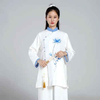 Chi, Drabužiai Moterims, Wushu Drabužius Kung Fu Konkurencijos Drabužius Kovos Meno Vienodas Raukšlių Nemokamai 2023 Rankomis Dažyti