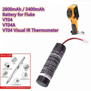 Tyrimo,Bandymų Baterija 3.7 V/2800mAh/3400mAh 4375741 FLK-VT04 už Fluke VT04 Vaizdo ir SPINDULIŲ Termometras,VT04A