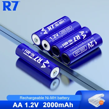 4-24pcs R7 prekės 1.2 V AA Įkraunamos Baterijos aa tipo Ni-MH Baterijos vaizdo Kamera Žaislas Automobilis mikrofonas ir USB įkroviklio 1.2 V AA AAA
