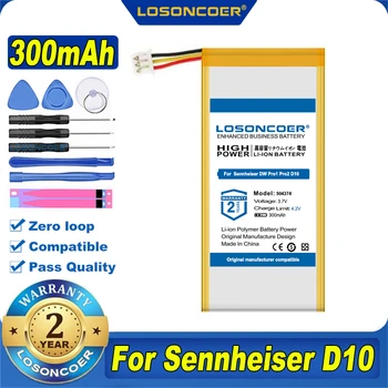 100% Originalus LOSONCOER 504374 BATT-03 300mAh Baterija Sennheiser D10 DW Office DW Pro 1&2&30 DW SD Pro1 DW-Reihe MB Pro 1 ir 2