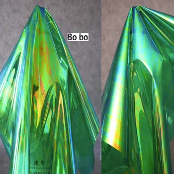 Žalias lazeris pvc audinio phantom vandeniui skaidrus etape drabužių audinio profilis trimatis gradientas tpu rankų darbo krešulys