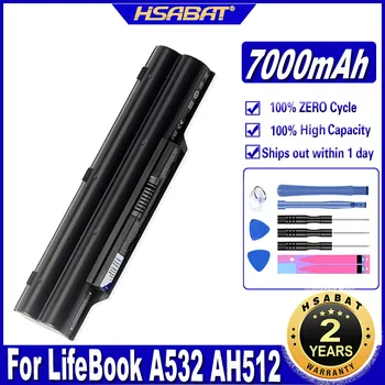 HSABAT FPCBP331 7000mAh Nešiojamas Baterija Fujitsu LifeBook A532 AH512 AH532 AH532/GFX FPCBP331 FMVNBP213 FPCBP347AP Baterijos