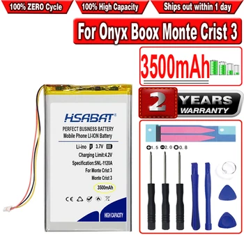 HSABAT 3500mAh Baterija Onikso Boox Monte Crist 3 Skaitytuvas