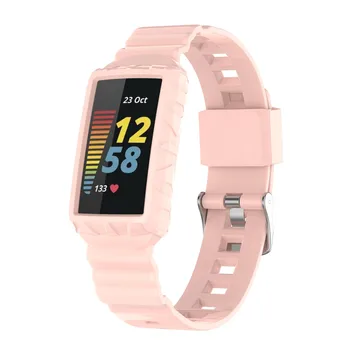 Už Fitbit Mokestis 5 WristbAdjustable Silikono Sporto Pakeitimo Žiūrėti Wristb Apyrankę Ant Riešo Dirželiai Wriststrap Smart Watch Band