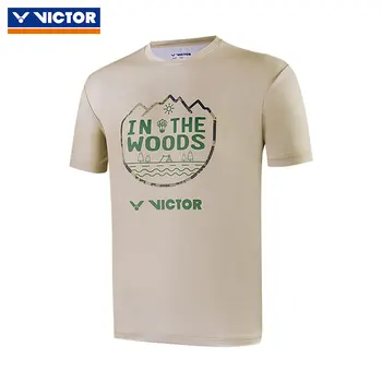 Viktoras T-shirts sporto Džersis sporto drabužių, sportinės aprangos badmintono trumpomis rankovėmis vyrams, moterims viršūnes žiemą