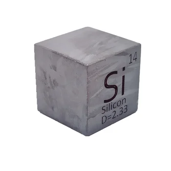 25.4 mm Silicio Kubo Metalo 1 Colyje Tankis Kubo 99.9999% Pure Elementas, Surinkimo