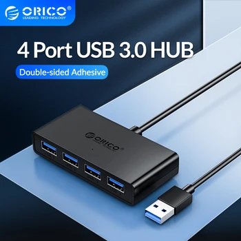ORICO USB 4 Port HUB USB3.0 Hub Splitter Su 5V Micro USB Maitinimo Prievadas 30 100cm kabelį už Kelis Kompiuteris, Nešiojamas KOMPIUTERIS Priedai