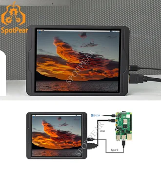 Aviečių Pi 4B 8inch HDMI LCD Ekranas Capacitive Touch Ekranas IPS 1536x2048 suderinama su HDMI už PI4 / Jetson Nano