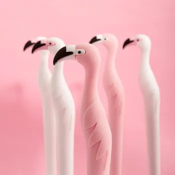 Flamingo Stilingas Rašiklis, Juoda 0,5 mm Mielas Animacinių filmų Raštinės reikmenys