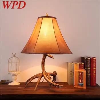 WPD Šiuolaikinės Dervos Stalo Lempa LED Šviesą Kūrybos Paprasta Naktiniai Derliaus Stalo, Šviesos Namuose, gyvenamojo Kambario, Miegamojo Puošimas