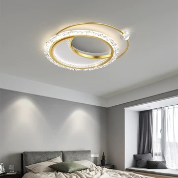 LED Modernus Minimalistinio Akrilo Turas Mados Namų Atmosferą Aukso Šviestuvai Šiaurės Kūrybos Miegamasis Šviesos Šviestuvas lubų šviesos