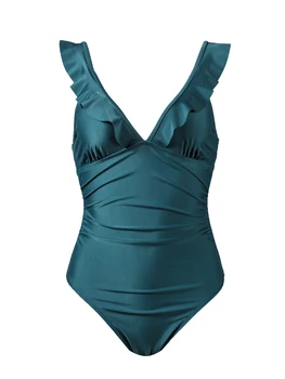 DEKA Žaliai Susiėmę vientisas maudymosi kostiumėlis Moterims Sexy Nėrinių Monokini maudymosi Kostiumėliai 2023 Nauja Mergina Paplūdimio Maudymosi Kostiumai